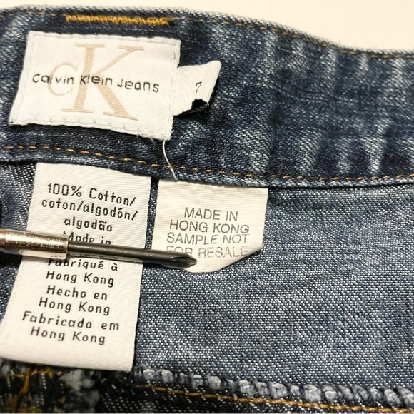 Vintage Calvin Klein Jean Skirt Size 7 - Picture 7 of 15